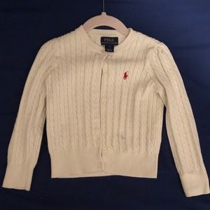 Polo Ralph Lauren Knit Cardigan Sweater Girls 4